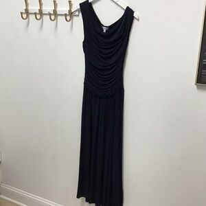 Lucy Paris Larson knit Elegant navy blue Evening Dress